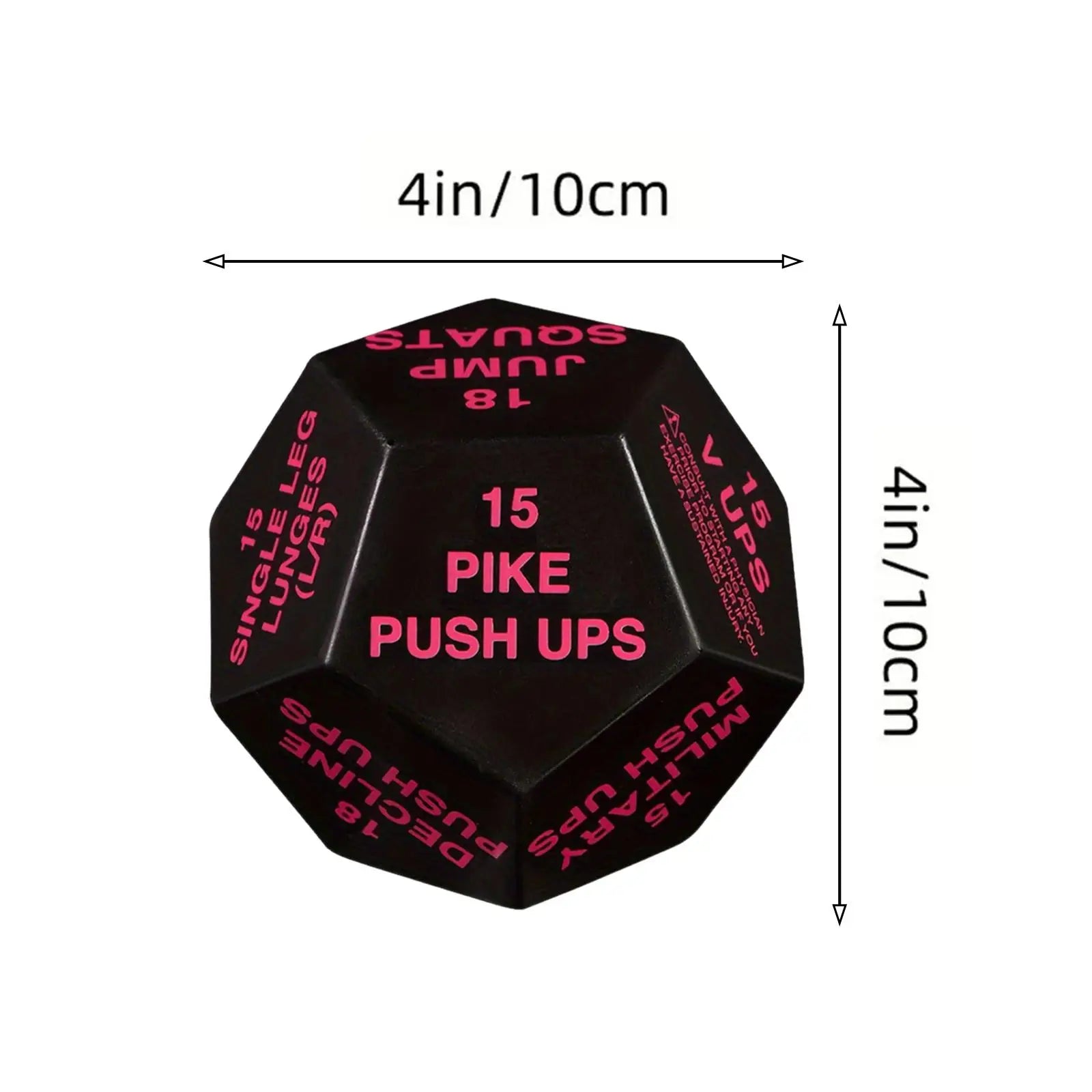 Fitness Dice Exercise Dice Cardio Plyometrics Stretching Workout Game Dice Bodyweight Sports Dice for Beginners Gym Men Women