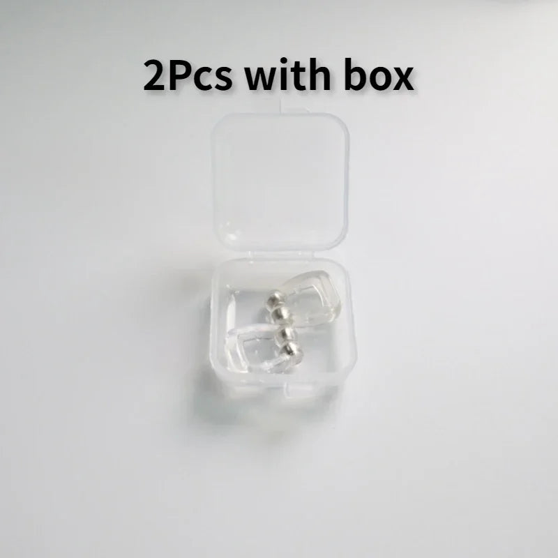 Anti Snoring Device Silicone Nose Clips Magnetic Sleep Tray Sleeping Aid Improve Sleeping Easy Breathe Apnea Guard Night Devices