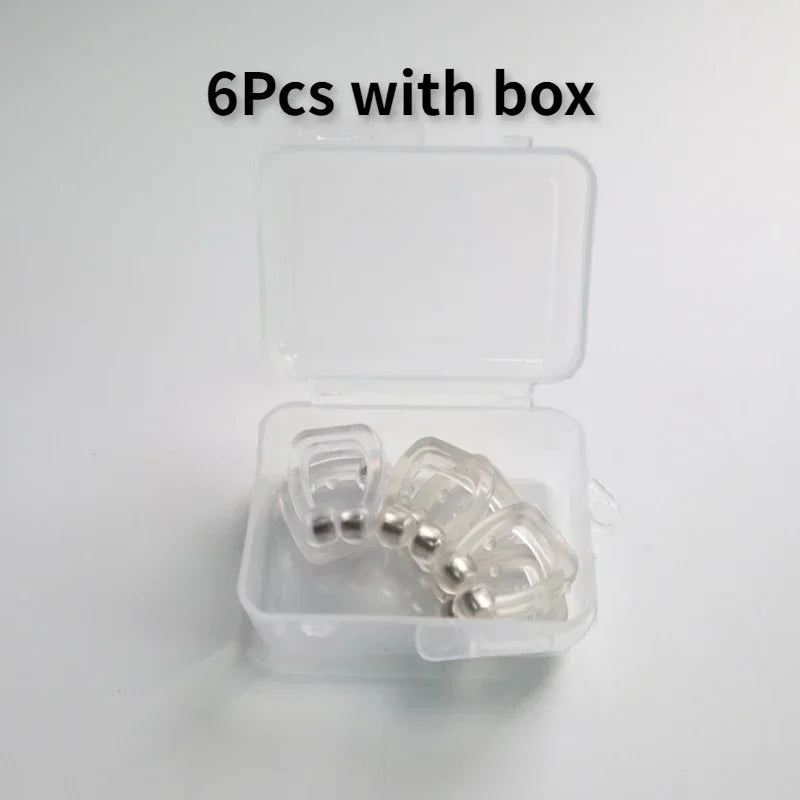 Anti Snoring Device Silicone Nose Clips Magnetic Sleep Tray Sleeping Aid Improve Sleeping Easy Breathe Apnea Guard Night Devices