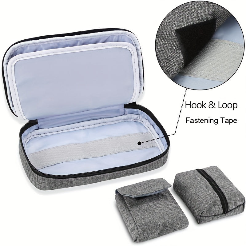 Compact Travel Organiser Case with Removable Pouches – 1pc