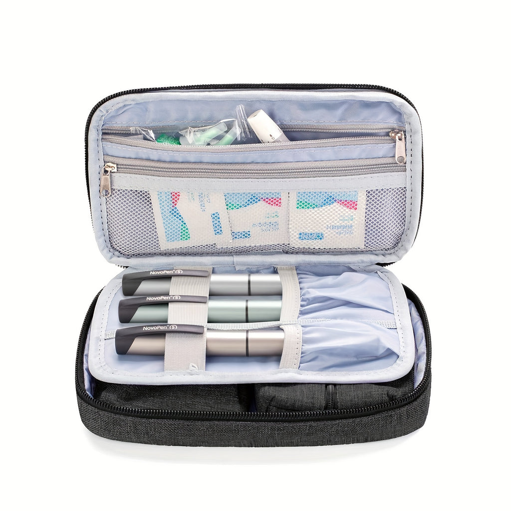 Compact Travel Organiser Case with Removable Pouches – 1pc