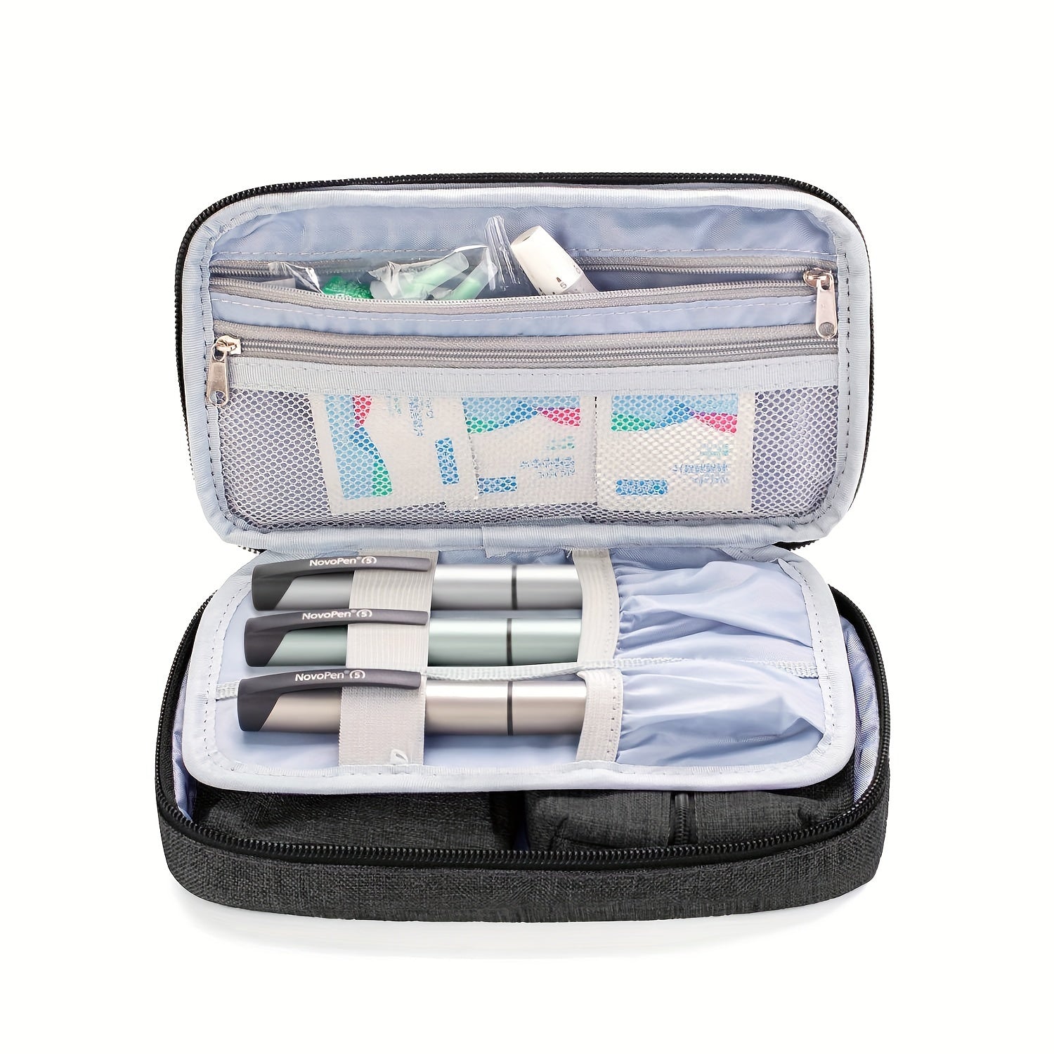 Compact Travel Organiser Case with Removable Pouches – 1pc