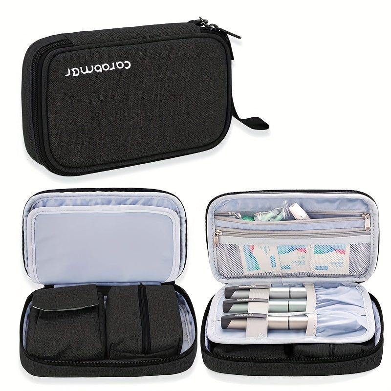Compact Travel Organiser Case with Removable Pouches – 1pc