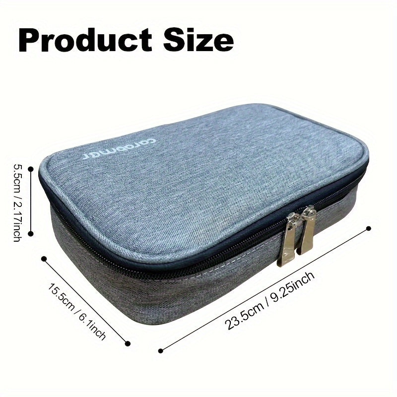 Compact Travel Organiser Case with Removable Pouches – 1pc