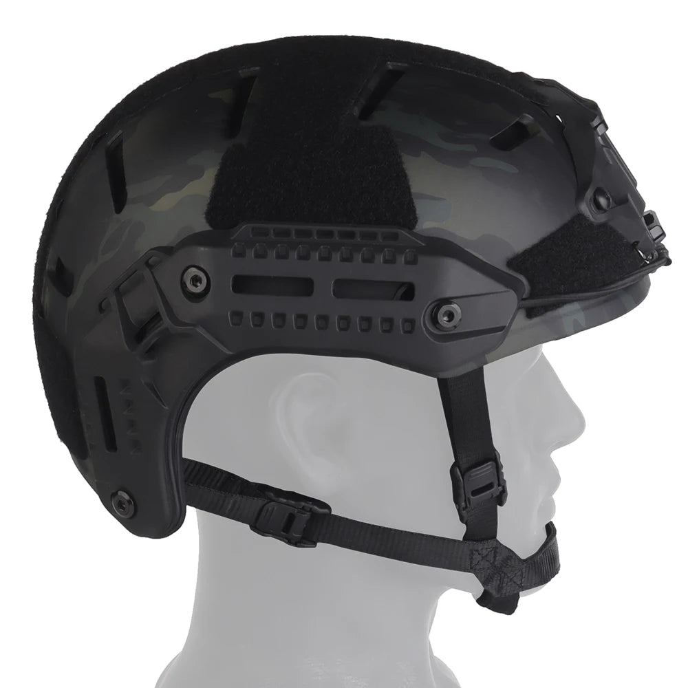 MK Tactical Helmet Breathable for Airsoft Hunting Paintball CS Shooting Training Motocross Riding Protective Camo TM Helmet Gear