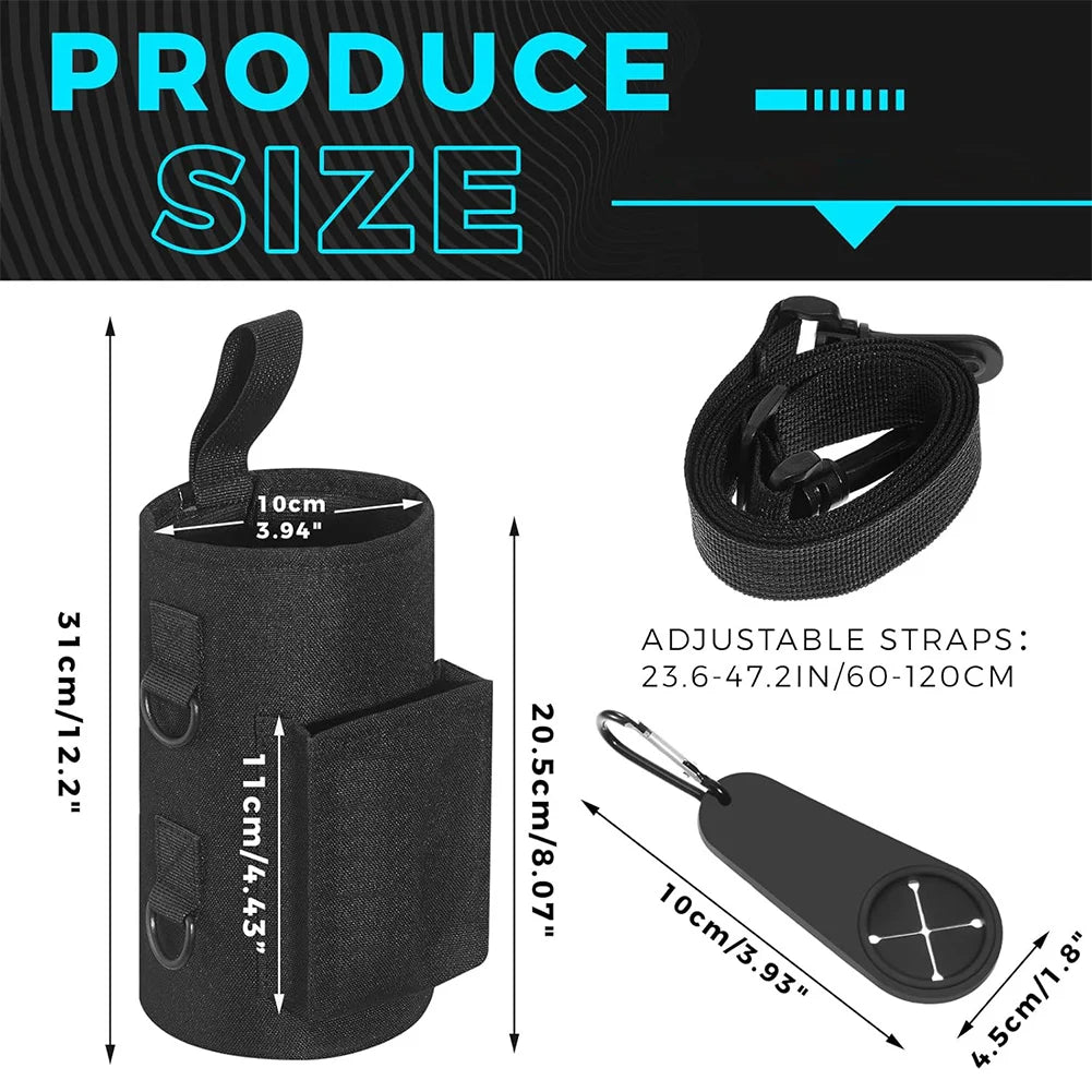 Magnetic Sling Bag with Shoulder Strap Crossbody Bag Gym Accessories Organizer for Men Women Workout Fitness Travel Outdoor