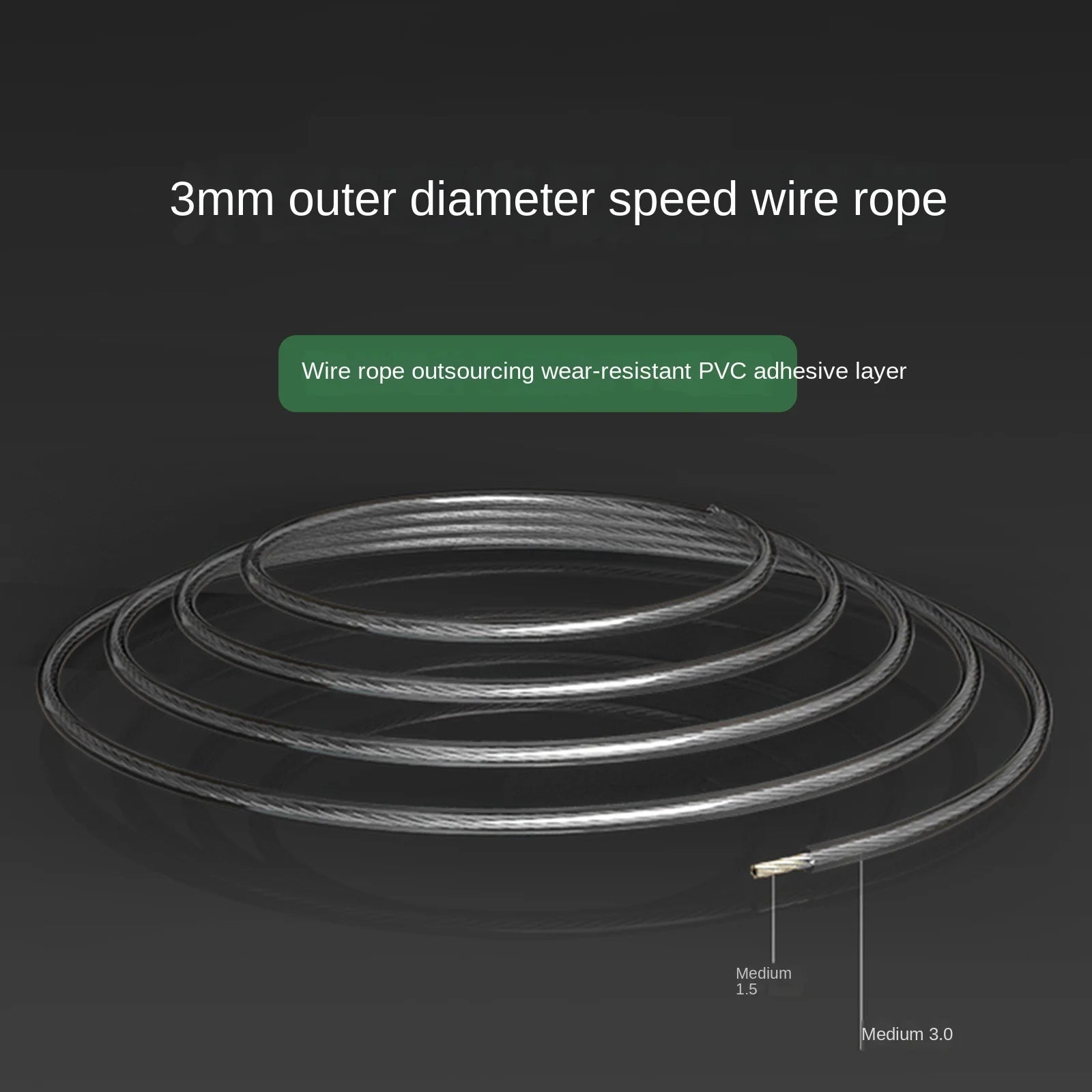 MOGOLD MOJIN Handle Metal Smooth Jump Rope, Minimalist Exercise Fitness Magic Tool