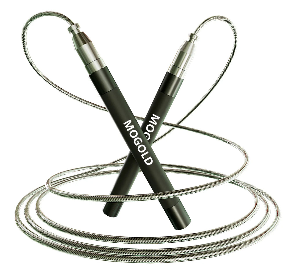 MOGOLD MOJIN Handle Metal Smooth Jump Rope, Minimalist Exercise Fitness Magic Tool