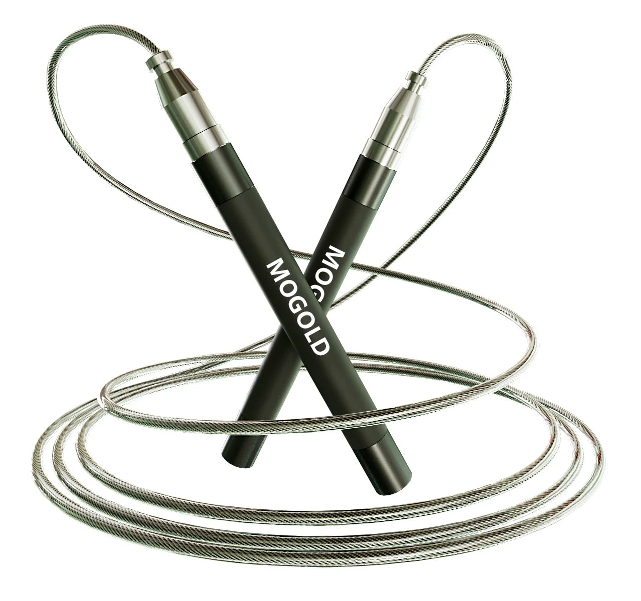 MOGOLD MOJIN Handle Metal Smooth Jump Rope, Minimalist Exercise Fitness Magic Tool