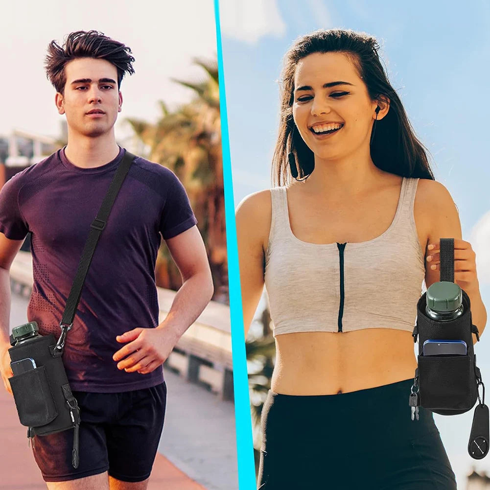 Magnetic Sling Bag with Shoulder Strap Crossbody Bag Gym Accessories Organizer for Men Women Workout Fitness Travel Outdoor