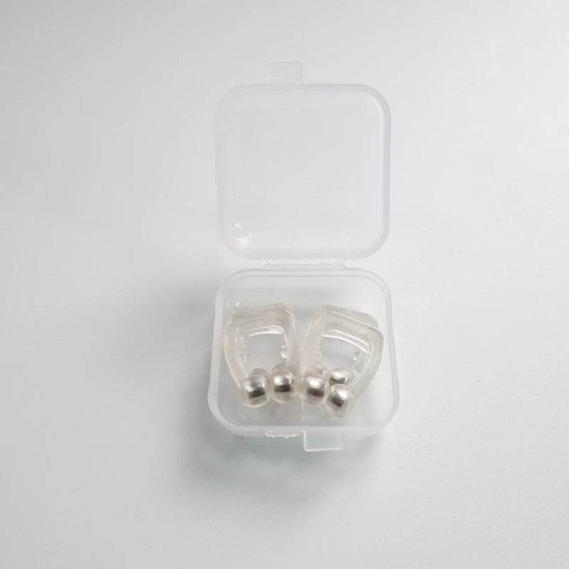 Anti Snoring Device Silicone Nose Clips Magnetic Sleep Tray Sleeping Aid Improve Sleeping Easy Breathe Apnea Guard Night Devices