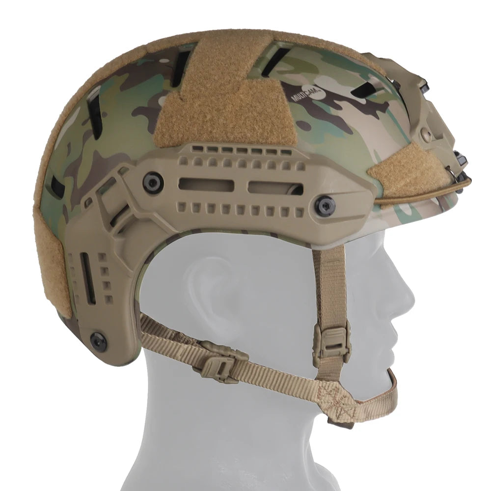 MK Tactical Helmet Breathable for Airsoft Hunting Paintball CS Shooting Training Motocross Riding Protective Camo TM Helmet Gear
