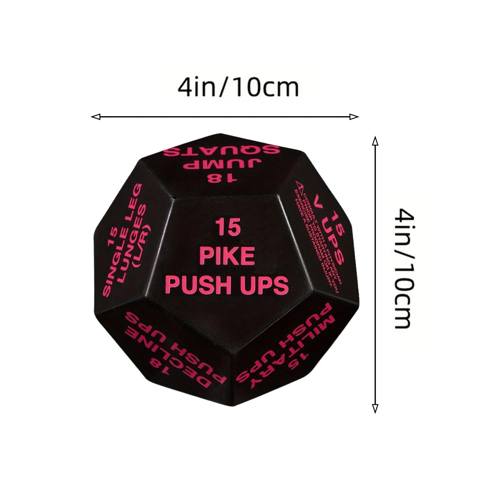 Fitness Dice Exercise Dice Cardio Plyometrics Stretching Workout Game Dice Bodyweight Sports Dice for Beginners Gym Men Women