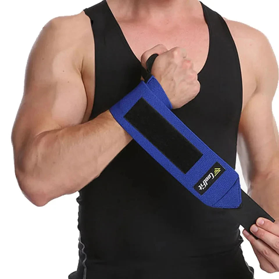 Weight Lifting Wrist Support Wraps with Thumb Loop Gym Elasticated Straps for Crossfit Strength Training Powerlifting Women Men