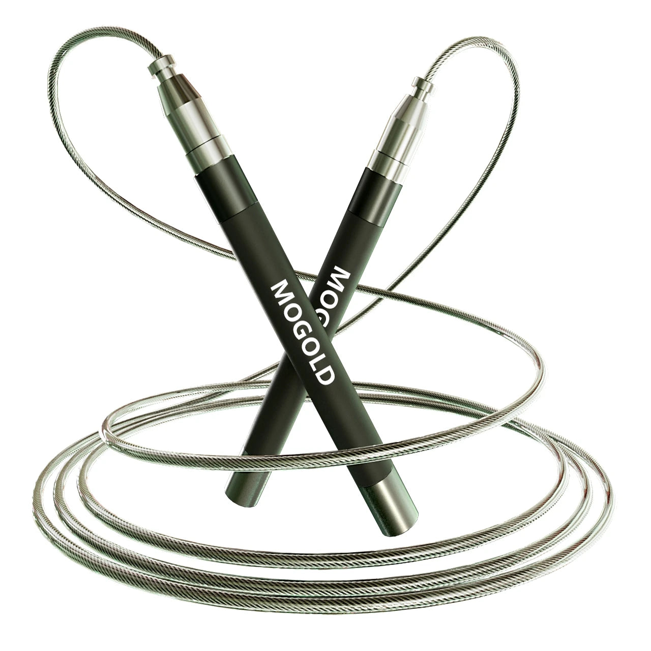 MOGOLD MOJIN Handle Metal Smooth Jump Rope, Minimalist Exercise Fitness Magic Tool