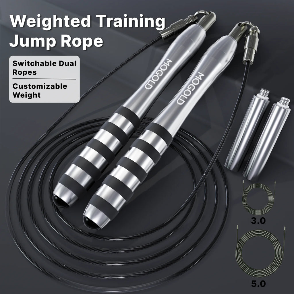 MOGOLD Premium Jump Rope Metal Wire Non-slip Handles Fitness Weight Loss Essential for Active Lifestyle