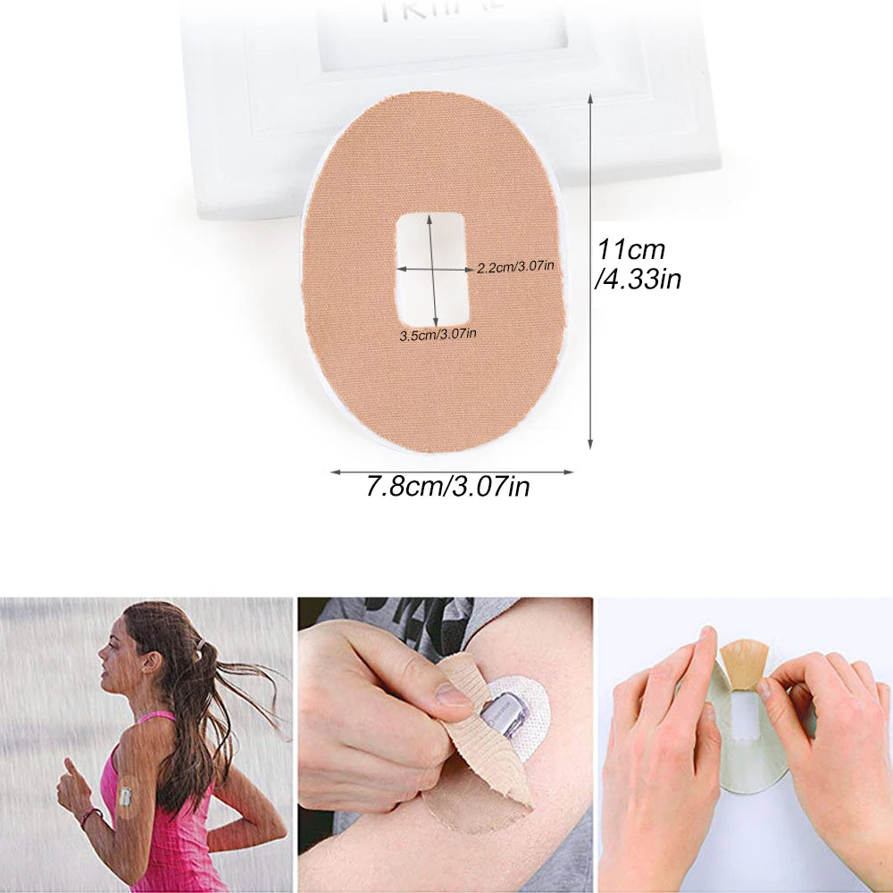Tcare 5Pcs/Set Sports Sensor Fixing Patches Waterproof Adhesive Patches Sensor Covers Tape Body Sensor Fixed Tools