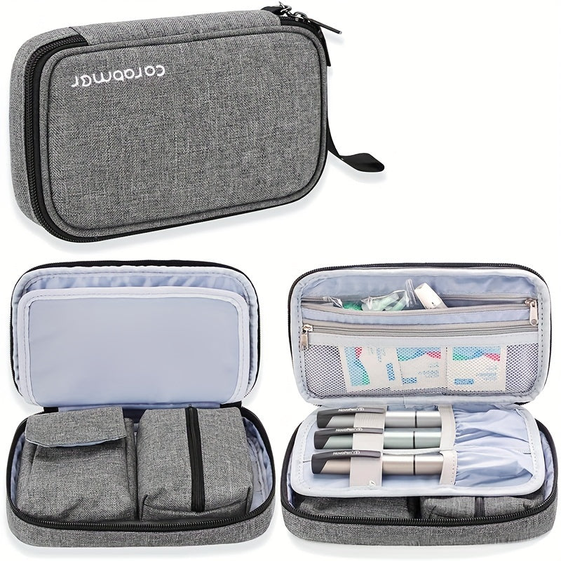 Compact Travel Organiser Case with Removable Pouches – 1pc